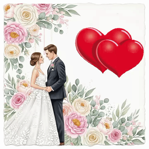 Wedding greeting cards
