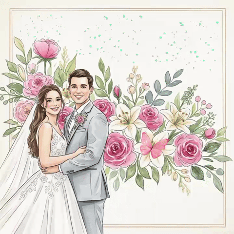Wedding greeting cards